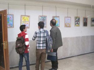 نمایشگاه نقاشی کودکان و نوجوانان در بوئین زهرا