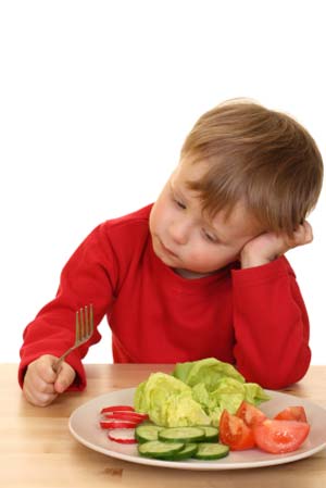 بهانه گیری کودک سر غذا خوردن