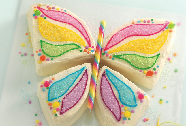 کیک پروانه ای زیبا برای کودک دلبند شما