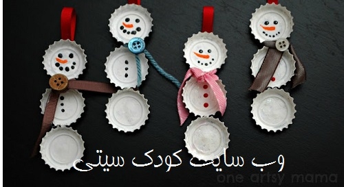 کار دستی | کاردستی آدم برفی برای فصل زمستان