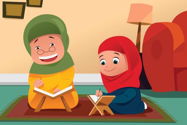 انس کودک با قرآن در ماه رمضان
